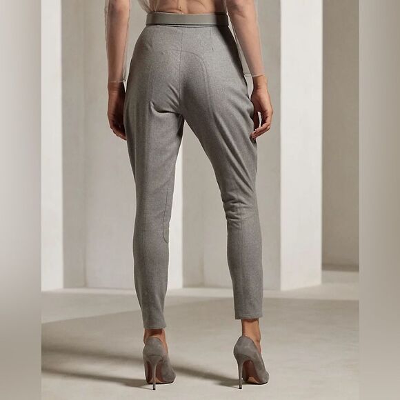 Ralph Lauren Collection * Fall 2023 Grey Harrison Flannel Jodhpur Pant - Picture 8 of 17